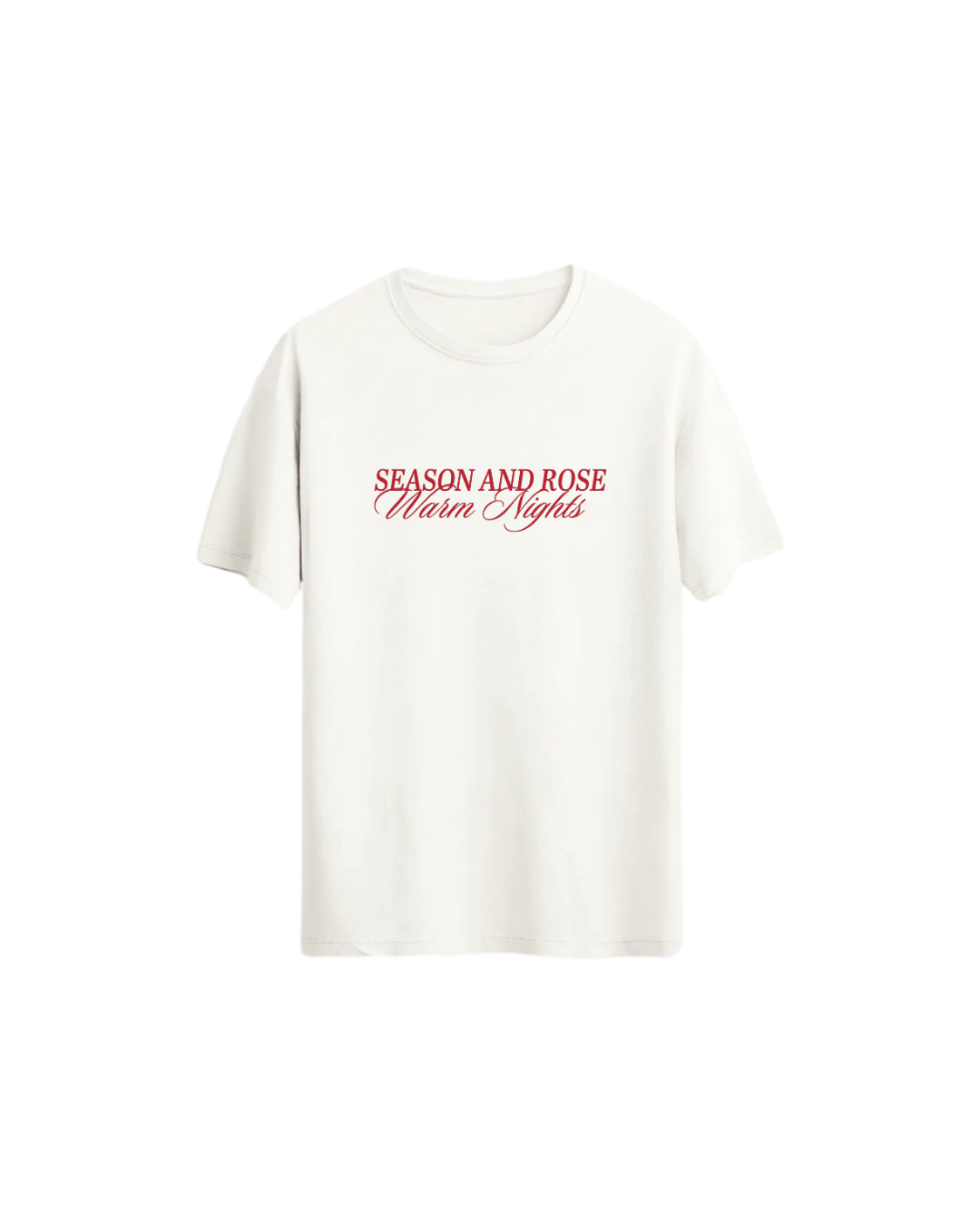 Warm Nights Yazılı Tişört - Warm Nights Regular Tshirt