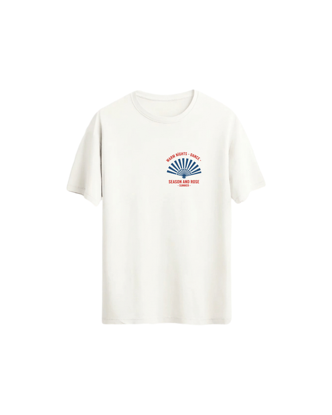 Nostaljik Yaz Yelpaze Tişört - Nostalgic Summer Fan Regular Tshirt