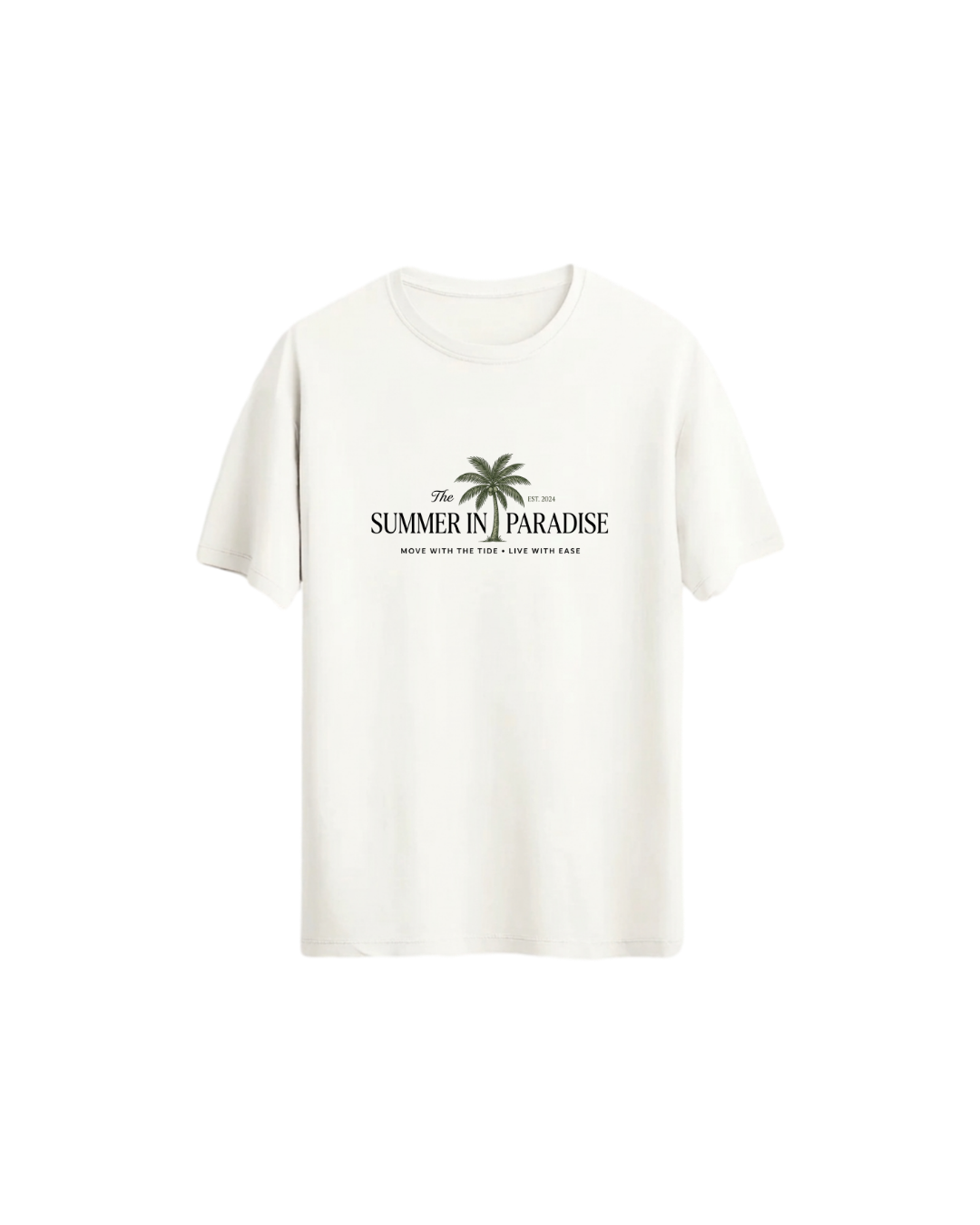 Cennette Yaz Yazılı Tişört - Summer in Paradise Regular Tshirt
