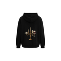Altın Şamdan Baskılı Hoodie – Gold Candelabra