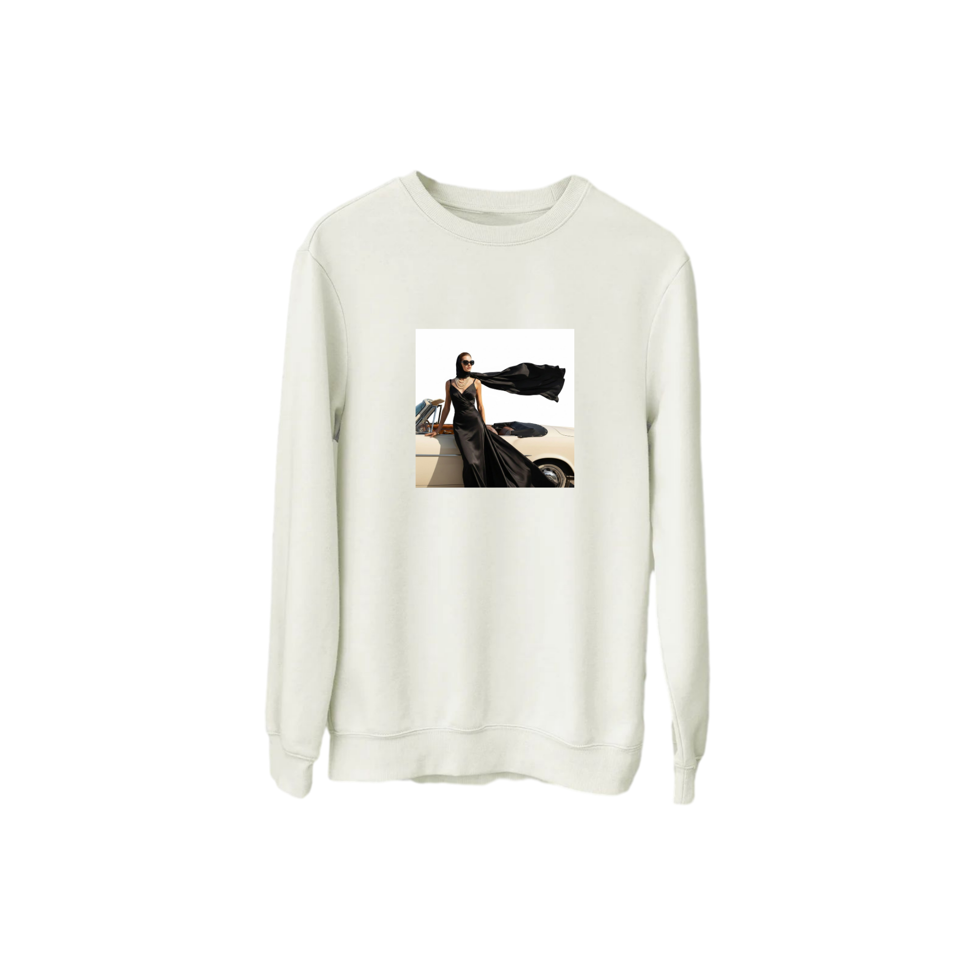 Sanatsal Baskılı Sweatshirt – Grace Against the Wind