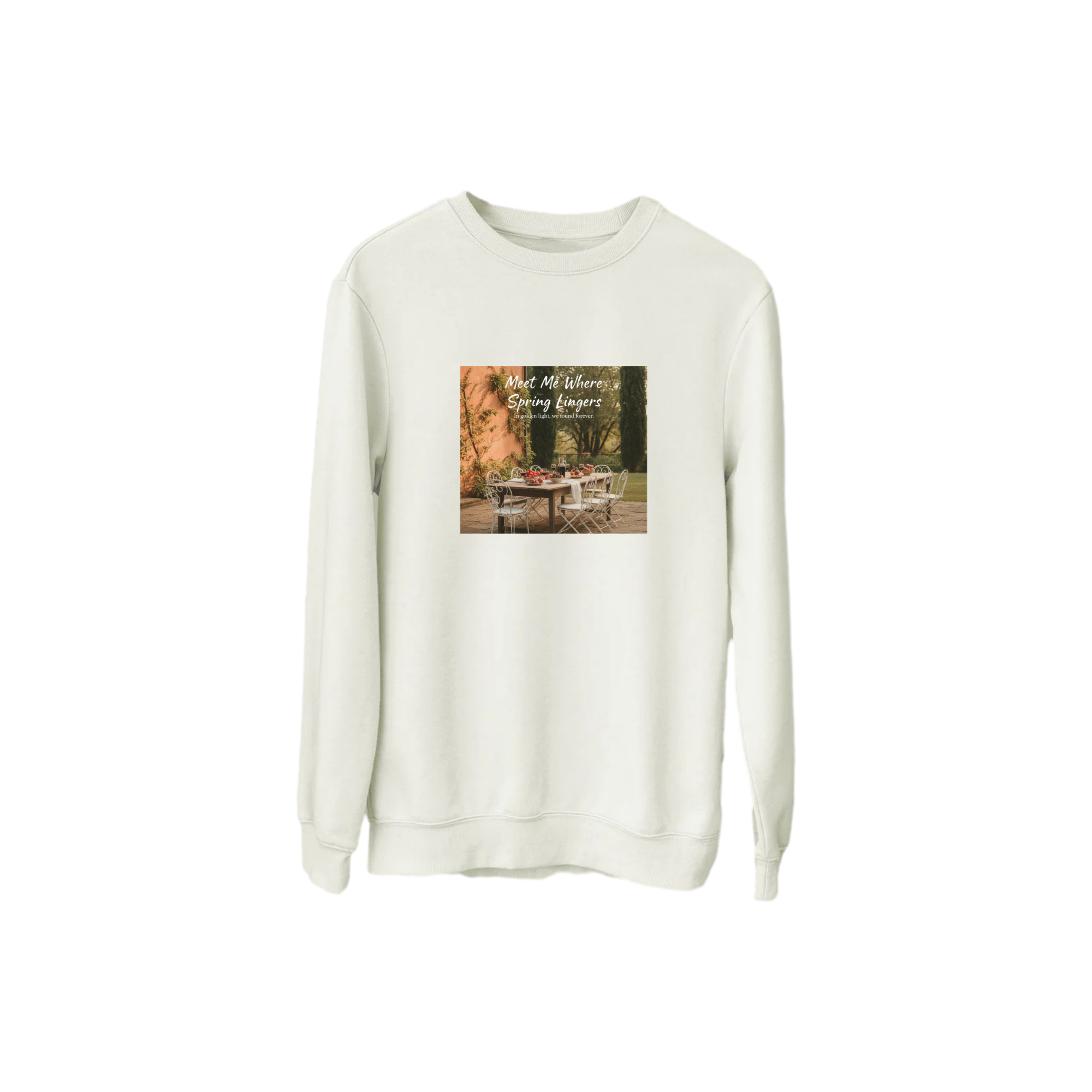 Gizli Bahçe Baskılı Sweatshirt – Spring Lingers